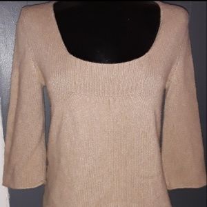 LOFT CASHMERE BLEND BABYDOLL SWEATER